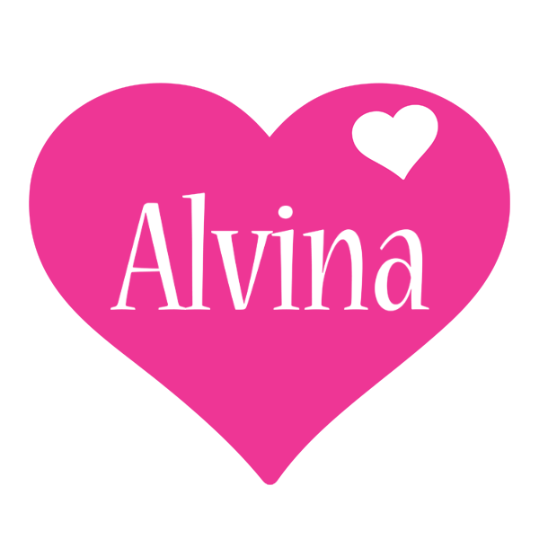 Alvina love-heart logo