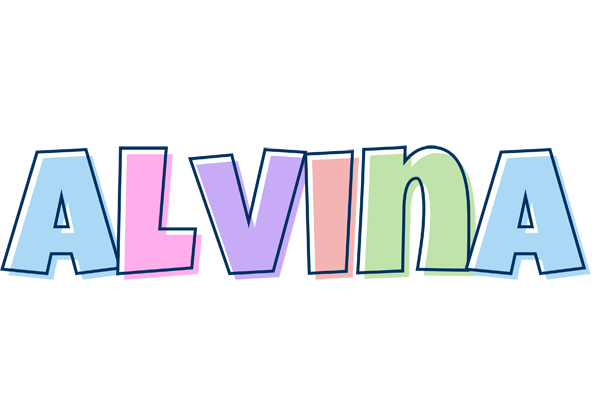 Alvina pastel logo