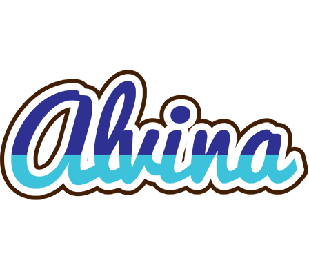 Alvina raining logo