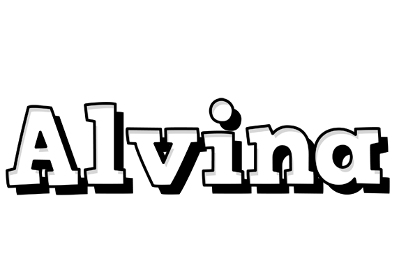 Alvina snowing logo