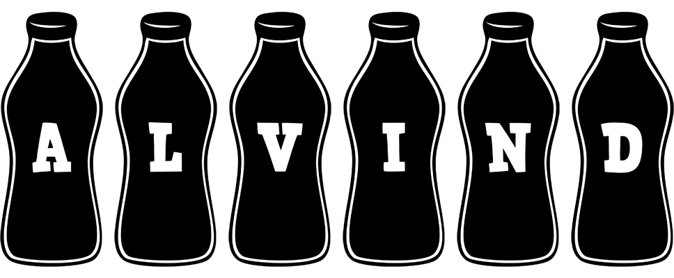 Alvind bottle logo