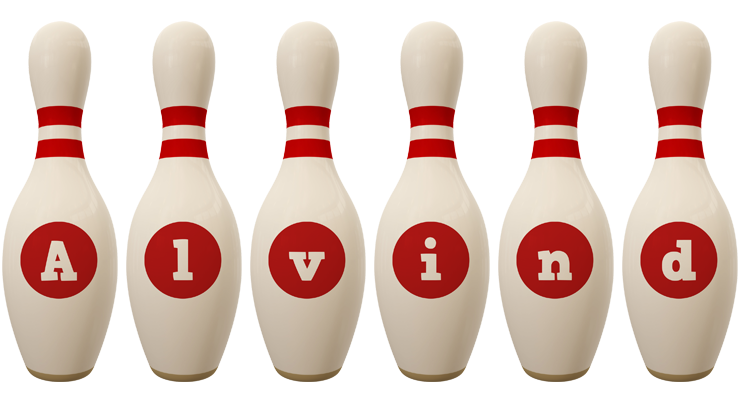Alvind bowling-pin logo