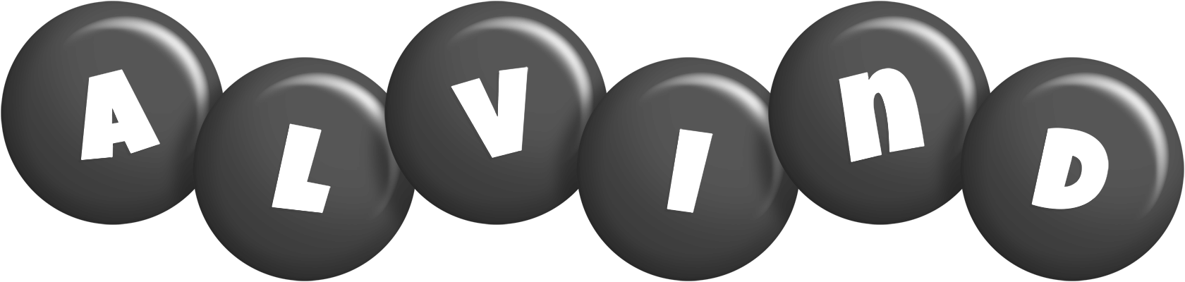 Alvind candy-black logo