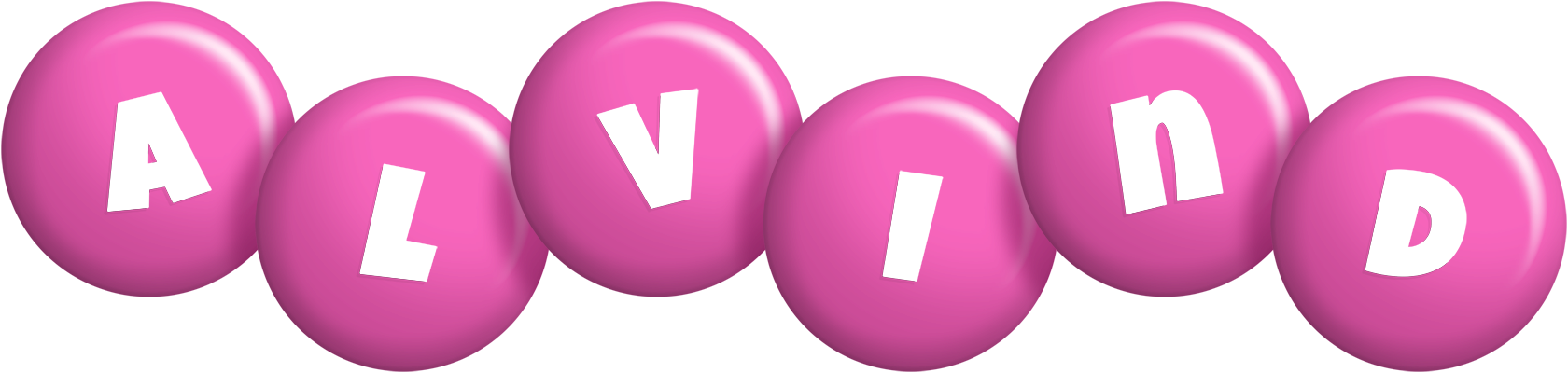 Alvind candy-pink logo