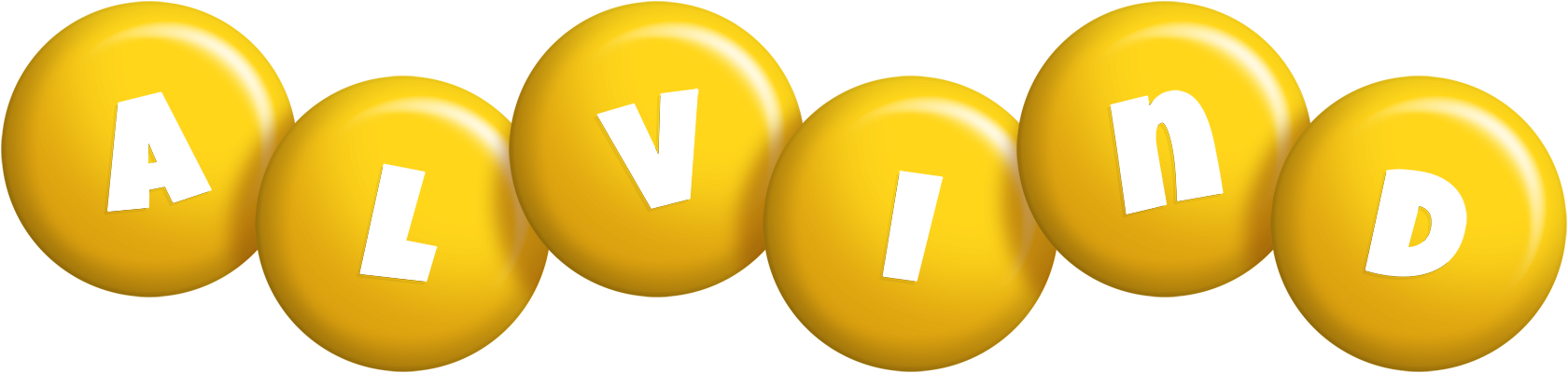 Alvind candy-yellow logo