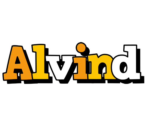 Alvind cartoon logo