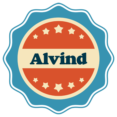 Alvind labels logo