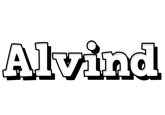 Alvind snowing logo