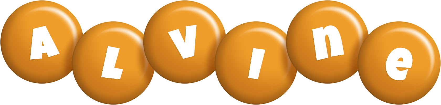 Alvine candy-orange logo