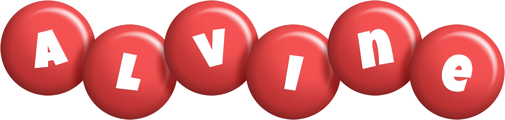 Alvine candy-red logo