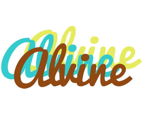 Alvine cupcake logo