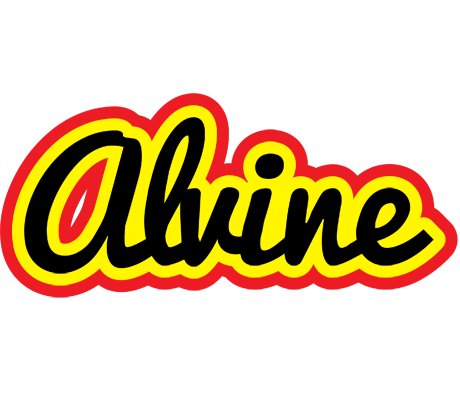 Alvine flaming logo
