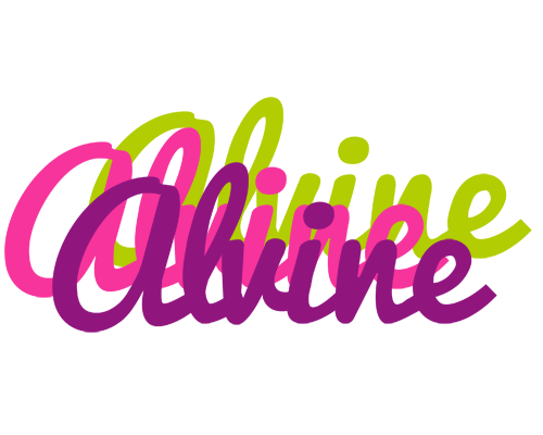 Alvine flowers logo