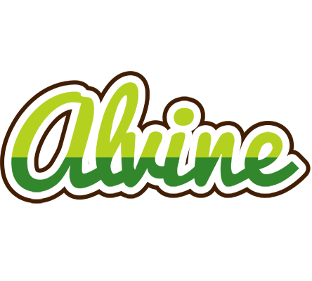 Alvine golfing logo
