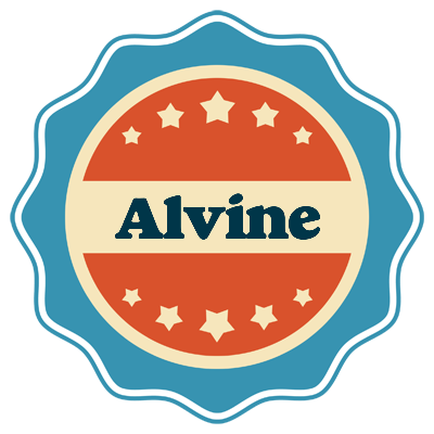 Alvine labels logo