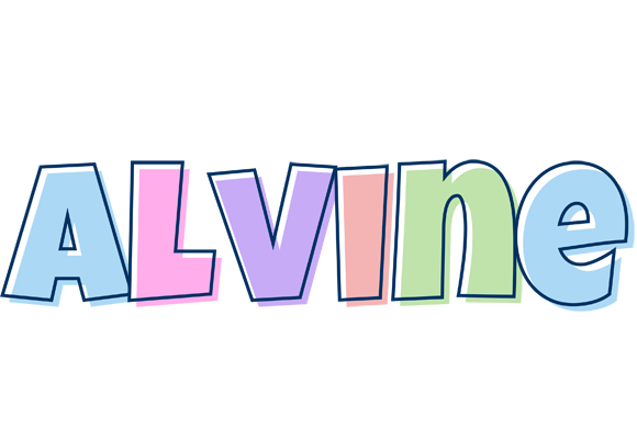 Alvine pastel logo