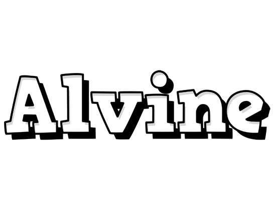 Alvine snowing logo