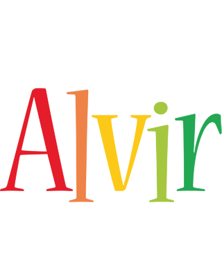 Alvir birthday logo