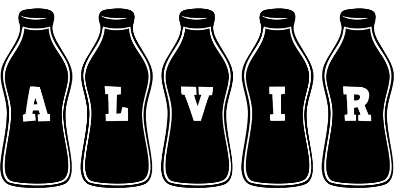 Alvir bottle logo