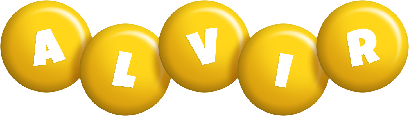 Alvir candy-yellow logo