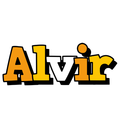 Alvir cartoon logo