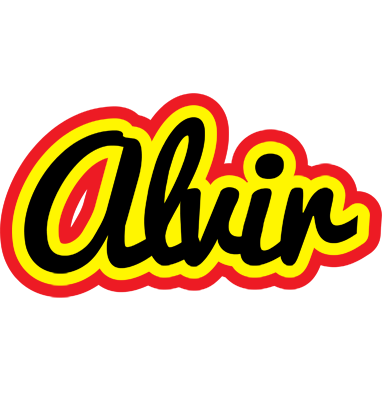 Alvir flaming logo