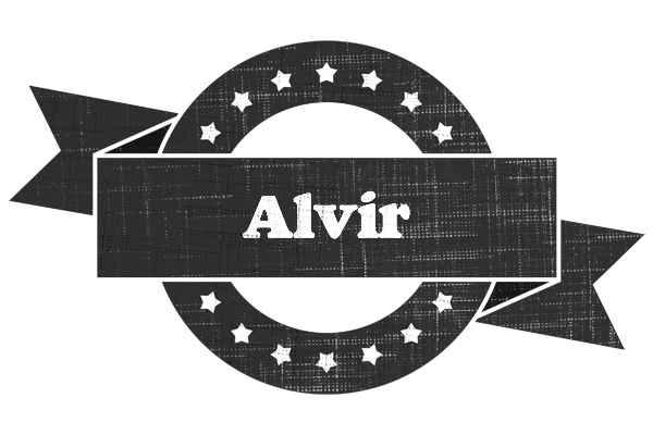 Alvir grunge logo