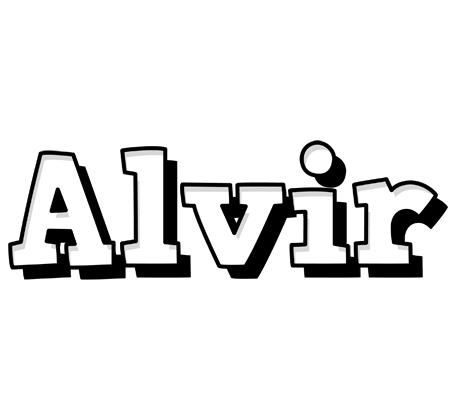 Alvir snowing logo