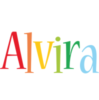 Alvira birthday logo