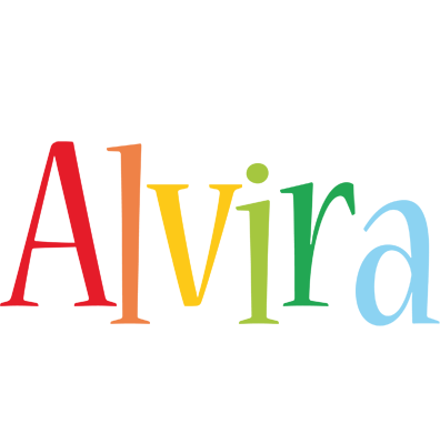 Alvira birthday logo
