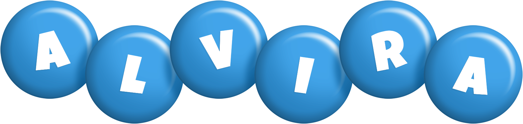 Alvira candy-blue logo