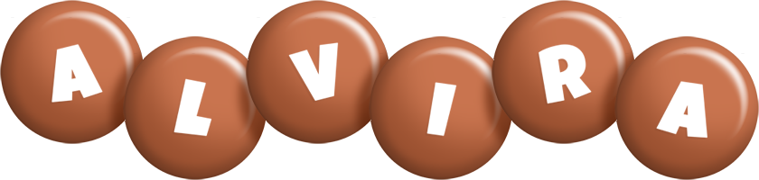 Alvira candy-brown logo