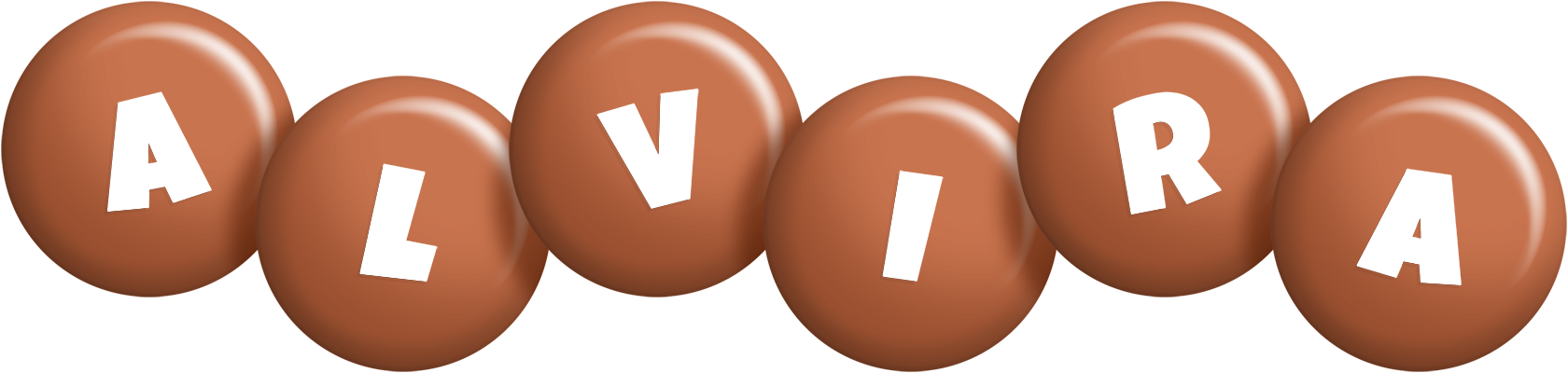 Alvira candy-brown logo