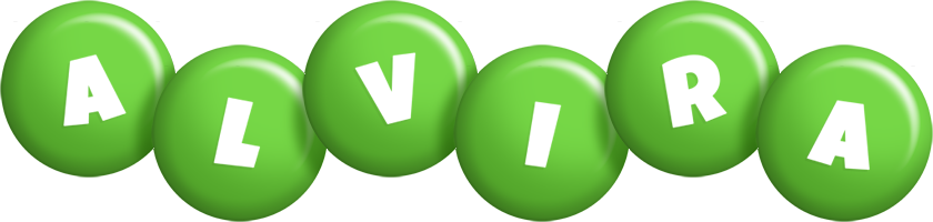 Alvira candy-green logo