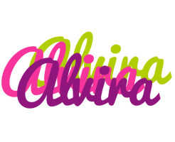 Alvira flowers logo