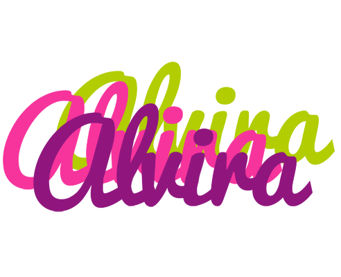 Alvira flowers logo