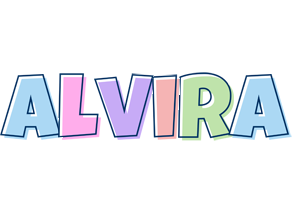 Alvira pastel logo