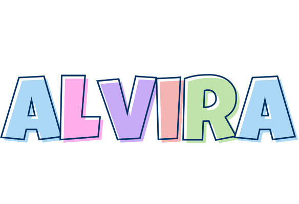 Alvira pastel logo
