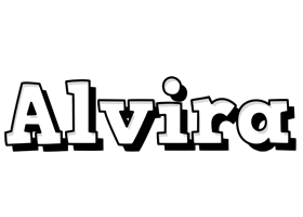 Alvira snowing logo