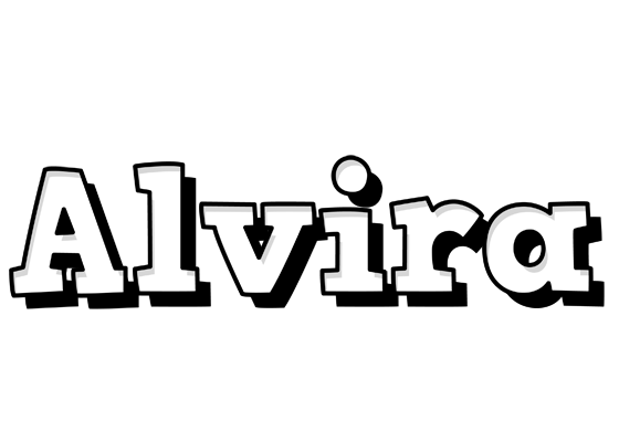 Alvira snowing logo