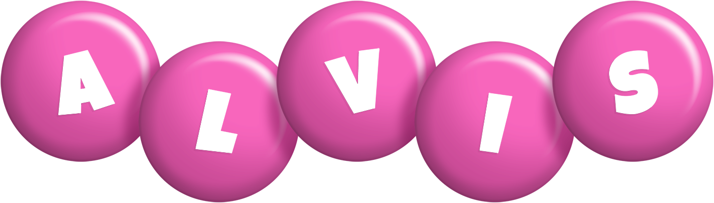 Alvis candy-pink logo