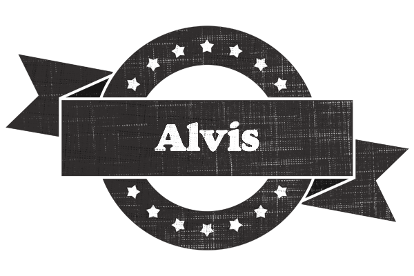 Alvis grunge logo