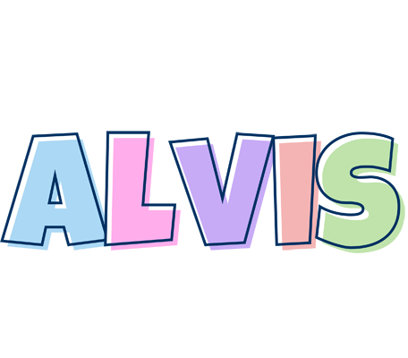 Alvis pastel logo
