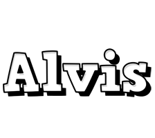 Alvis snowing logo