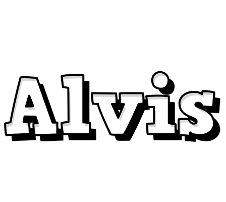Alvis snowing logo