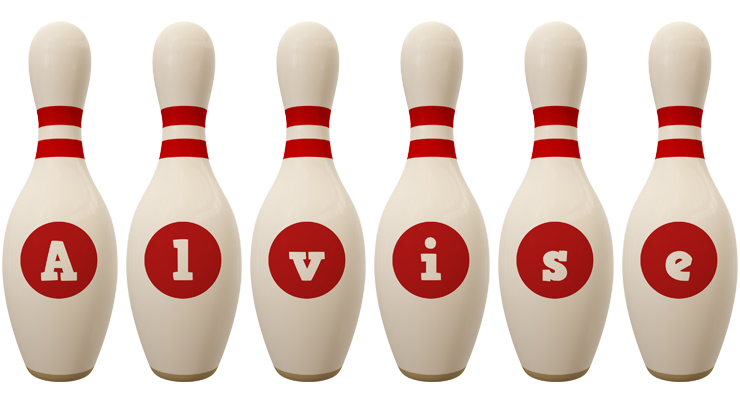 Alvise bowling-pin logo