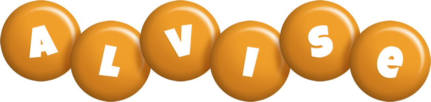 Alvise candy-orange logo