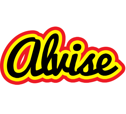 Alvise flaming logo
