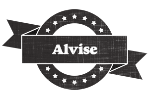 Alvise grunge logo