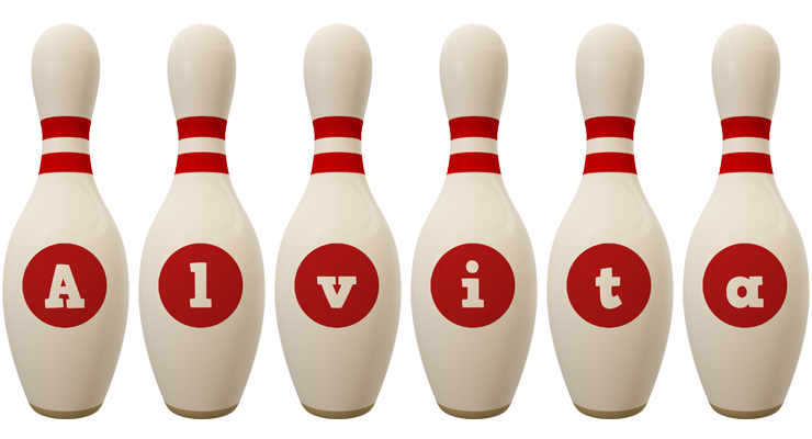 Alvita bowling-pin logo